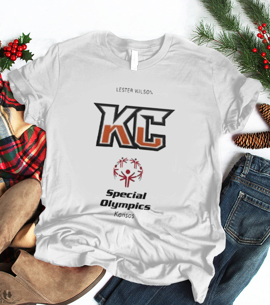 Lester Wilson KC Special Olympics Kansas T-Shirt