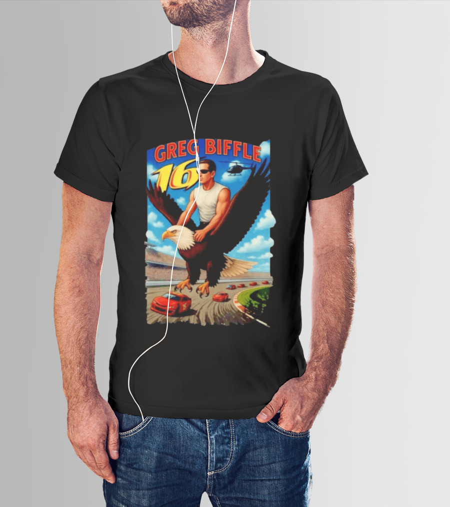 Greg Biffle NASCAR 16 Racing Adventure Bald Eagle Highway T-Shirt