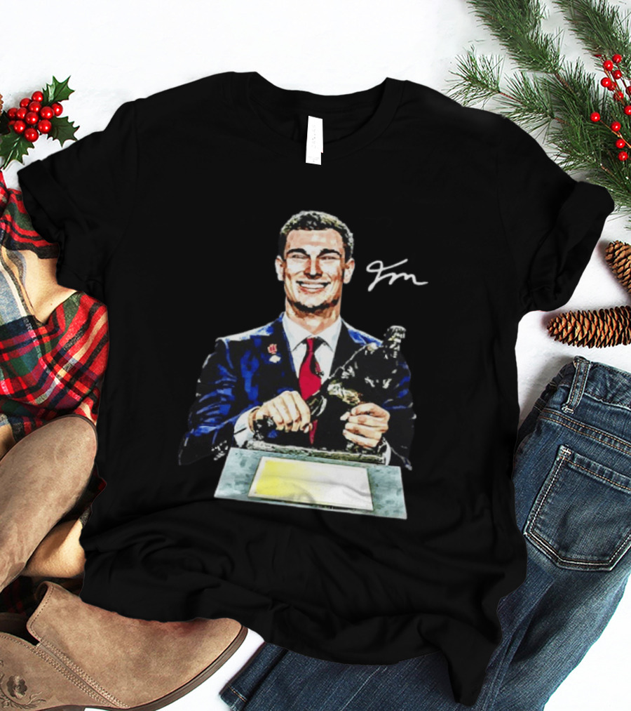 Heismandoza Fernando Mendoza Indiana Hoosiers Autograph Football Star T-Shirt