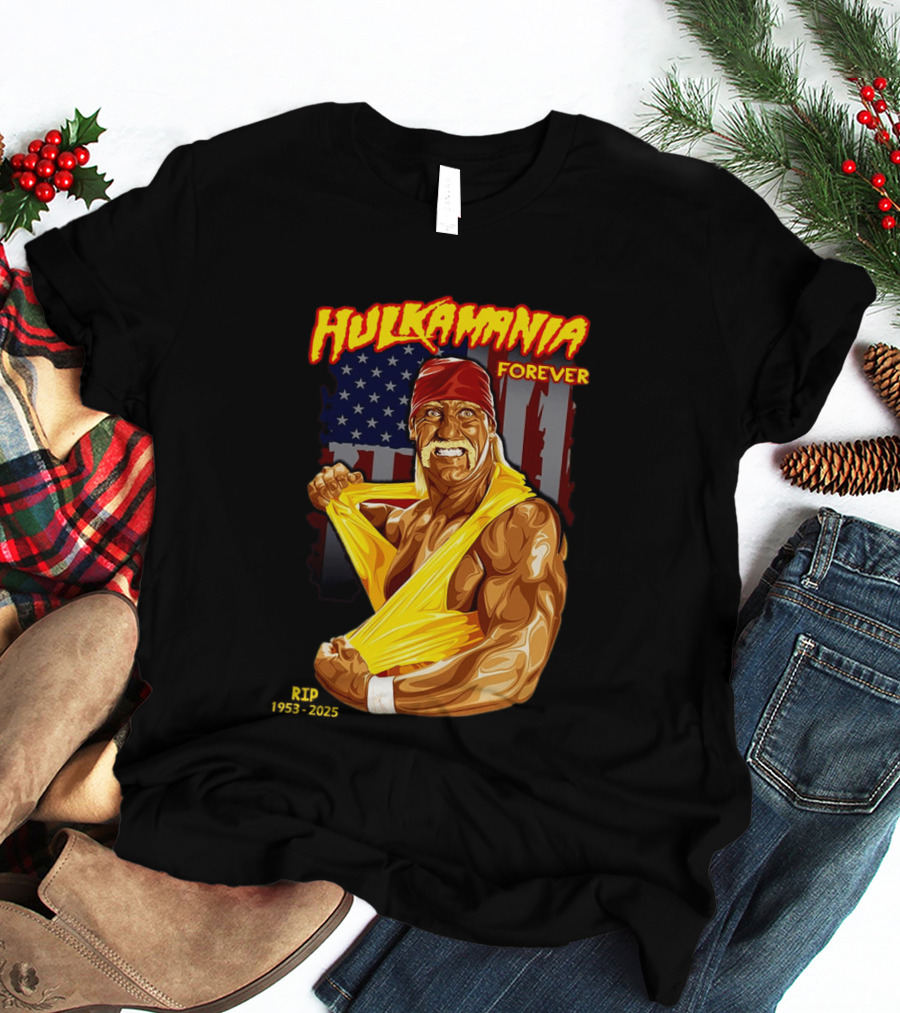 Hulkamania Forever American Icon 1953 2025 T-Shirt