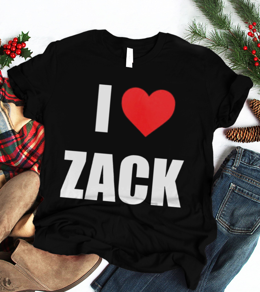 I Heart Zack Red Love T-Shirt