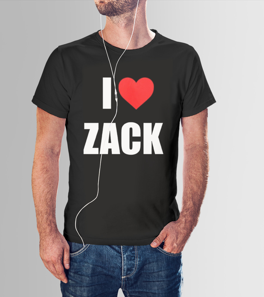 I Heart Zack Red Love T-Shirt