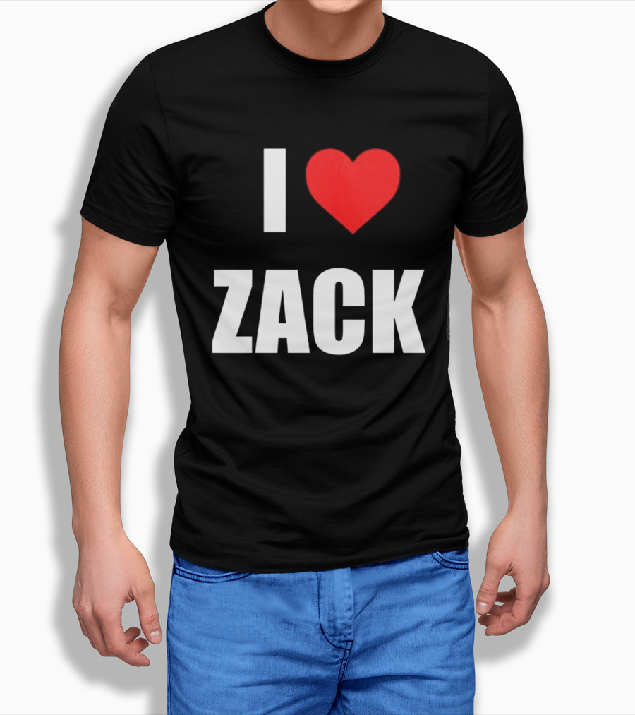 I Heart Zack Red Love T-Shirt