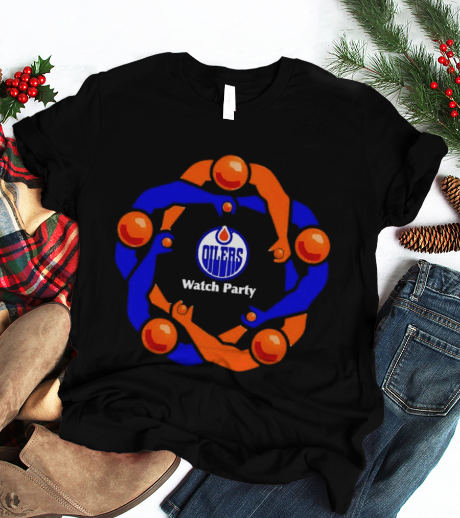 Edmonton Oilers Party Jerk Circle Arena Fans T-Shirt