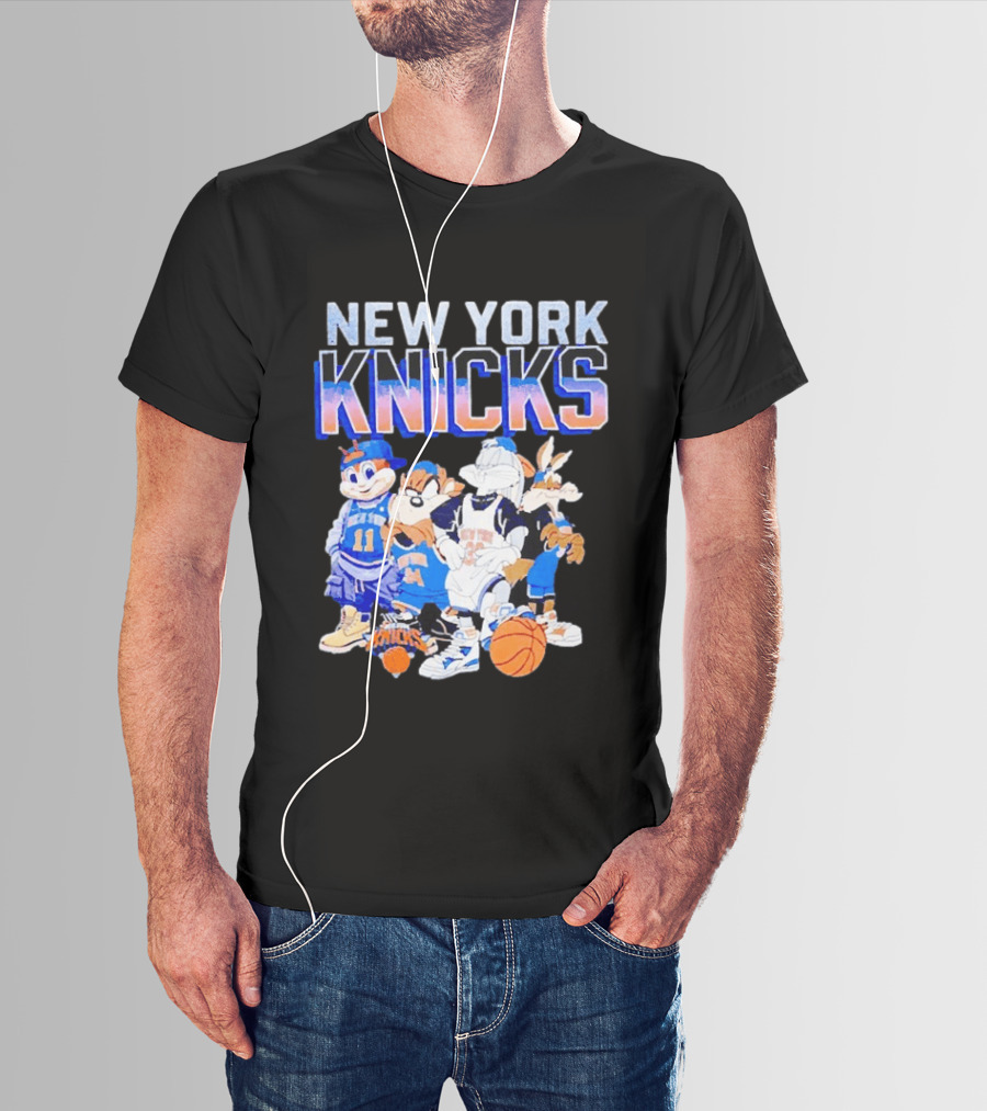 New York Knicks Looney Tunes Basketball Collaboration T-Shirt