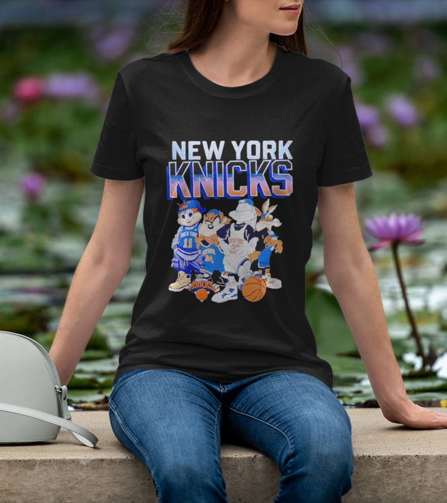 New York Knicks Looney Tunes Basketball Collaboration T-Shirt