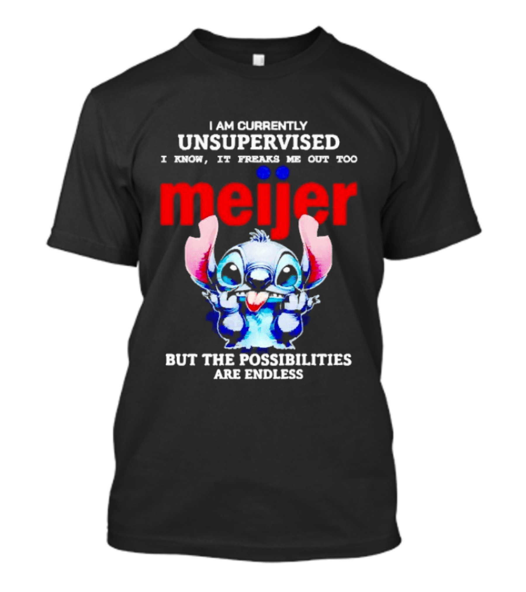 I'm Currently Unsupervised Meiej Stitch Possibilities Are Endless T-Shirt