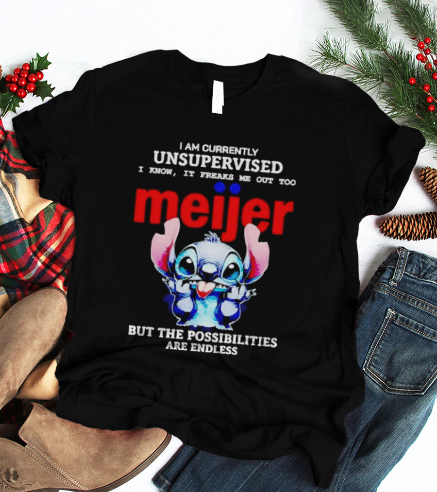 I'm Currently Unsupervised Meiej Stitch Possibilities Are Endless T-Shirt