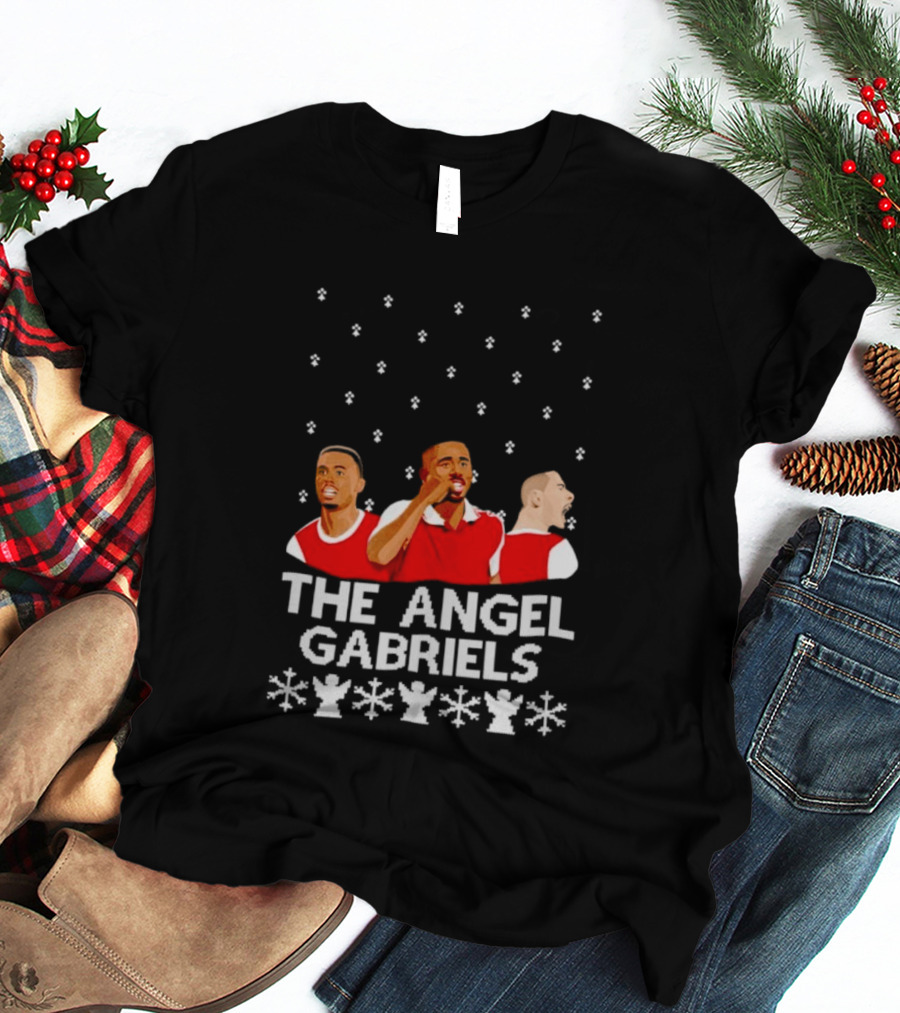 The Angel Gabriels Christmas Soccer Players Snowflakes T-Shirt
