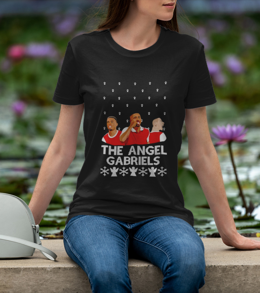 The Angel Gabriels Christmas Soccer Players Snowflakes T-Shirt