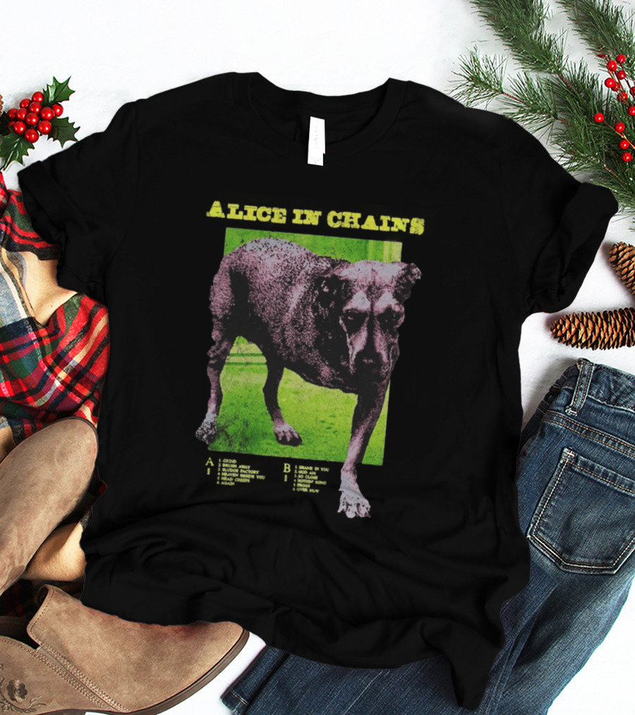 Alice In Chains Tripod Album Cover Art Dog Image T-Shirt