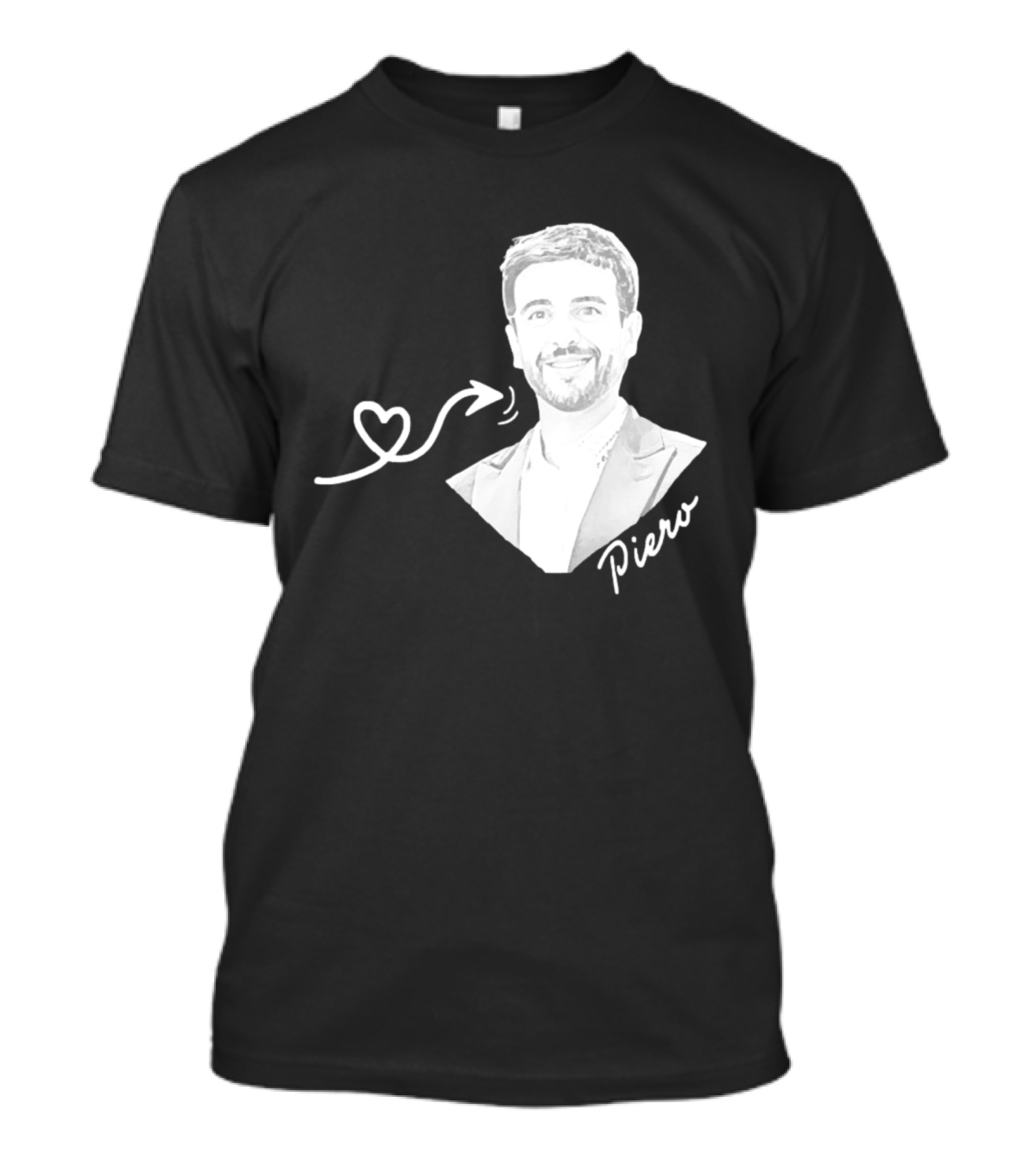 Piero Barone Il Volo Love Heart Men's Fashion Red T-Shirt