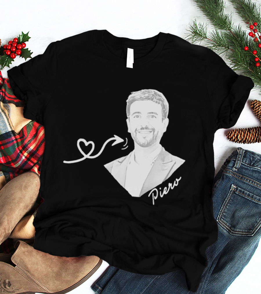 Piero Barone Il Volo Love Heart Men's Fashion Red T-Shirt