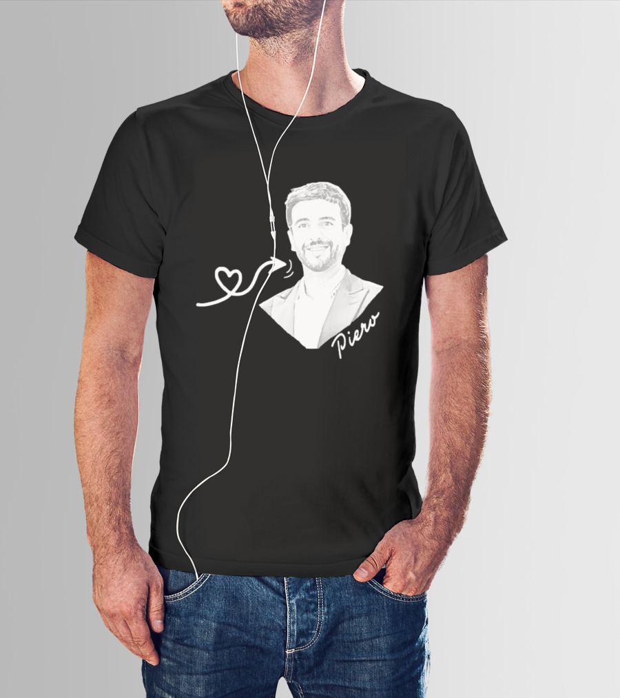 Piero Barone Il Volo Love Heart Men's Fashion Red T-Shirt