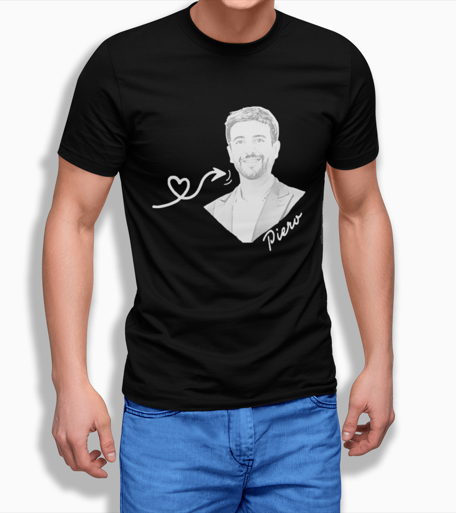 Piero Barone Il Volo Love Heart Men's Fashion Red T-Shirt