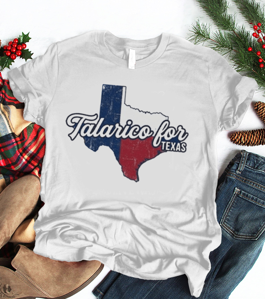 Talarico For Texas State Flag Map T-Shirt