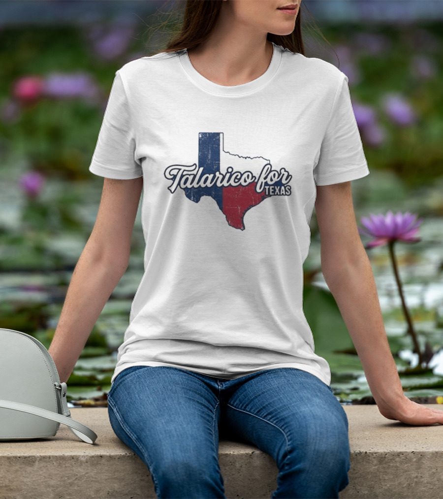 Talarico For Texas State Flag Map T-Shirt