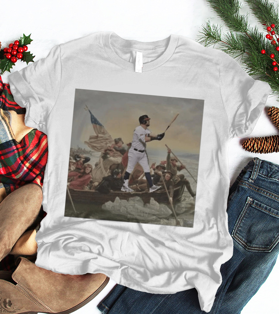 Washington Crossing The Delaware Incredible Obvious Baseball Fusion T-Shirt