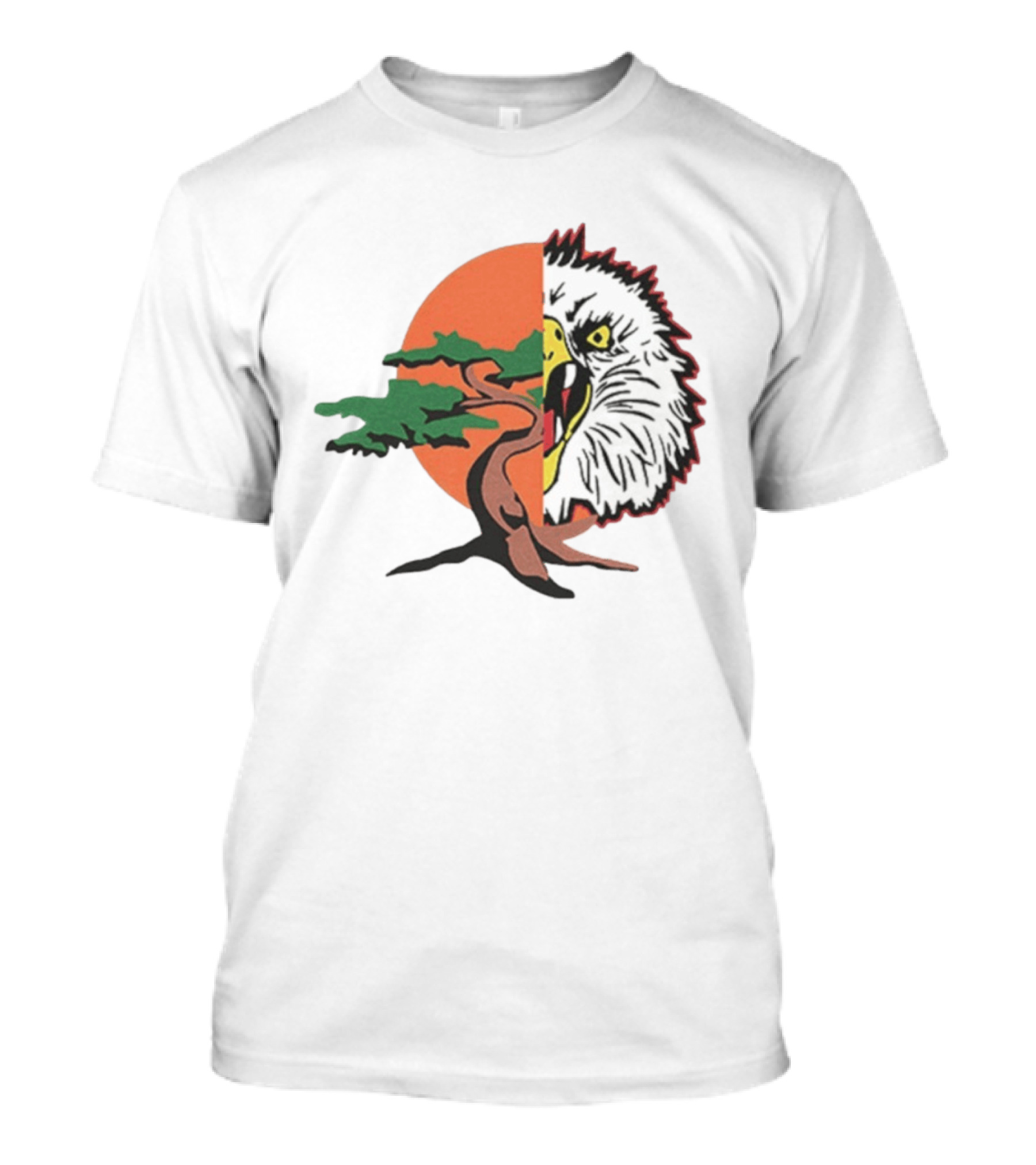 Miyagi Fang Karate Tree Eagle Sunset T-Shirt
