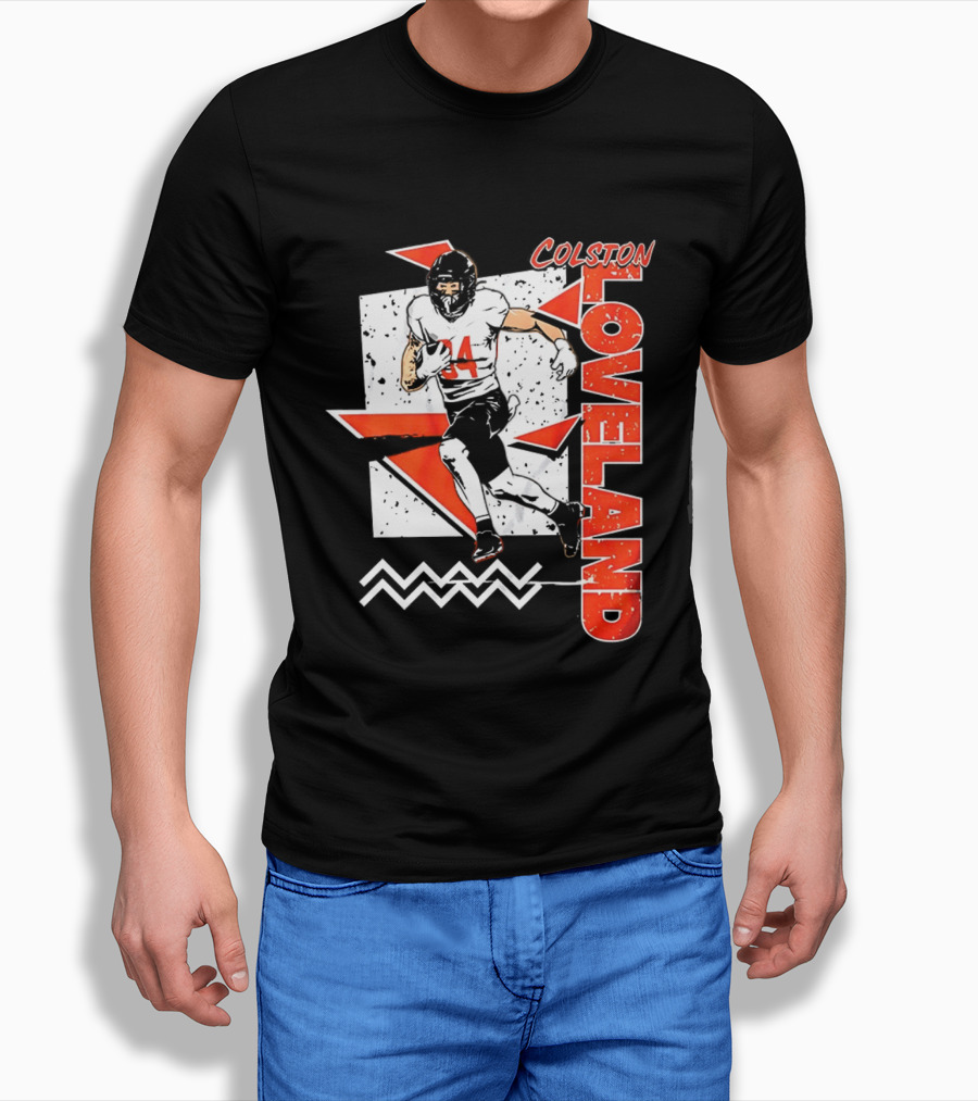 Colston Loveland Chicago Bears 90s Retro Football Player T-Shirt