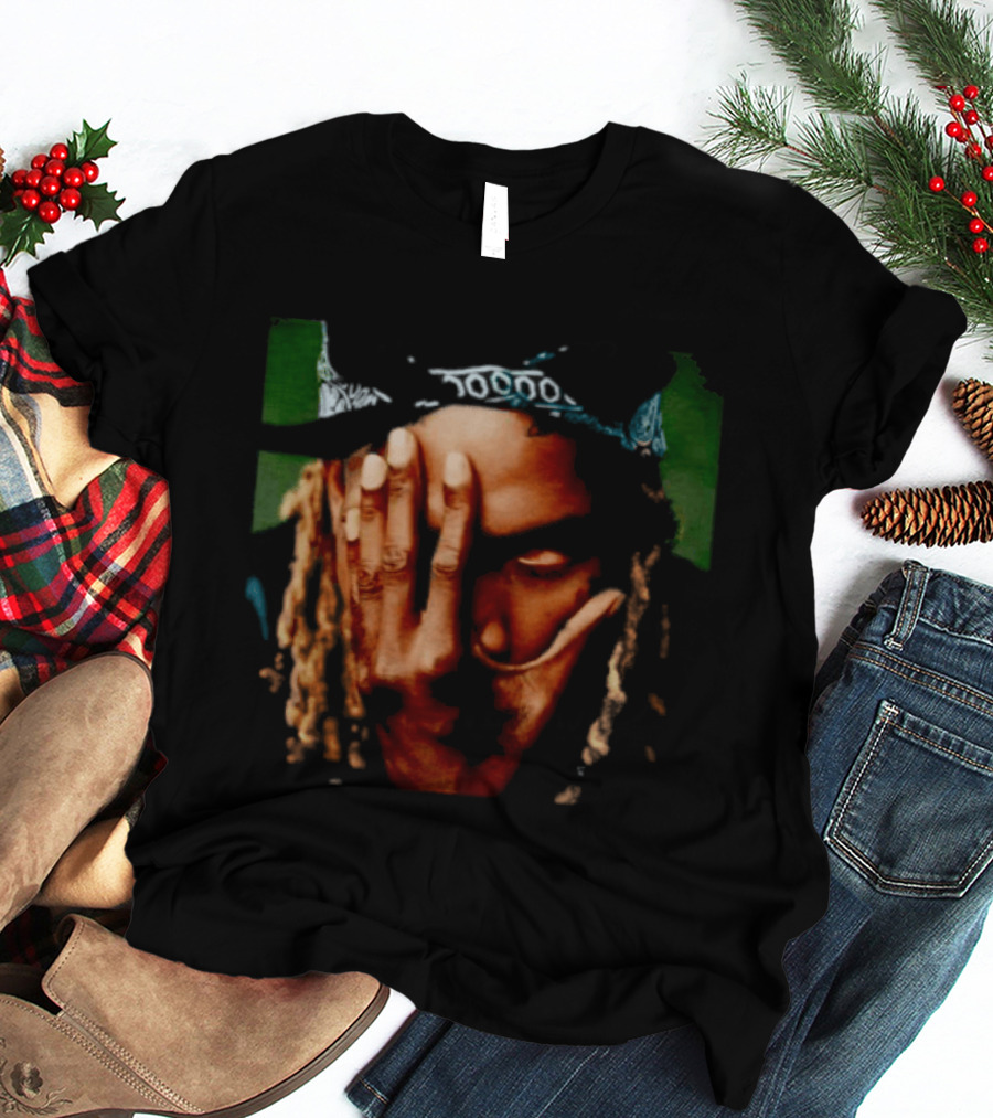 Fetty Wap Hand Gesture Illustration With Green Accents T-Shirt
