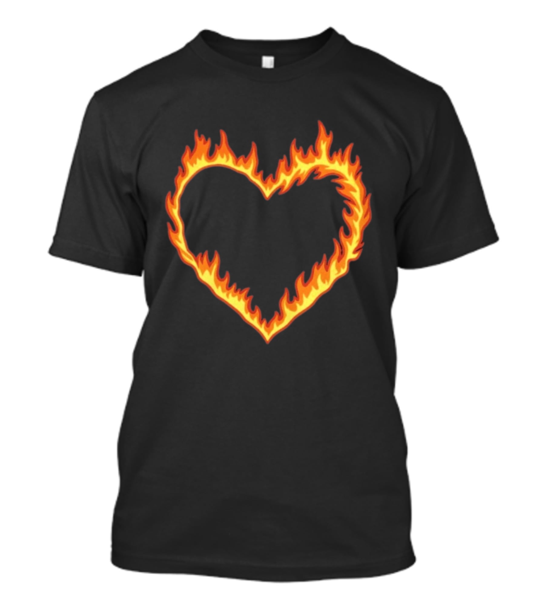 High Potential Morgan Croft Fire Heart Flame T-Shirt