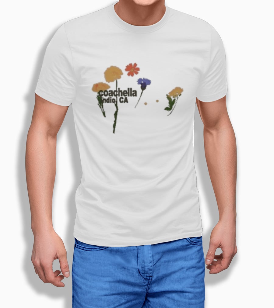 Coachella Indio Ca Pressed Flowers 2026 Lineup Blossoms T-Shirt