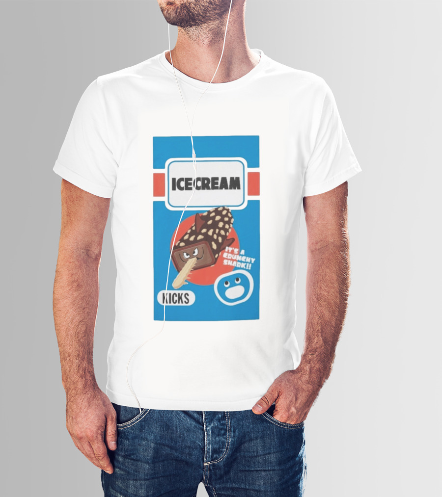 Ice Cream Kicks It's A Crunchy Shark T-Shirt