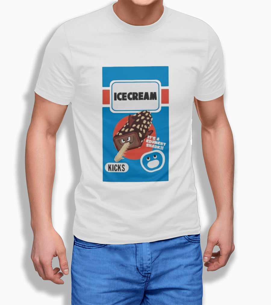 Ice Cream Kicks It's A Crunchy Shark T-Shirt