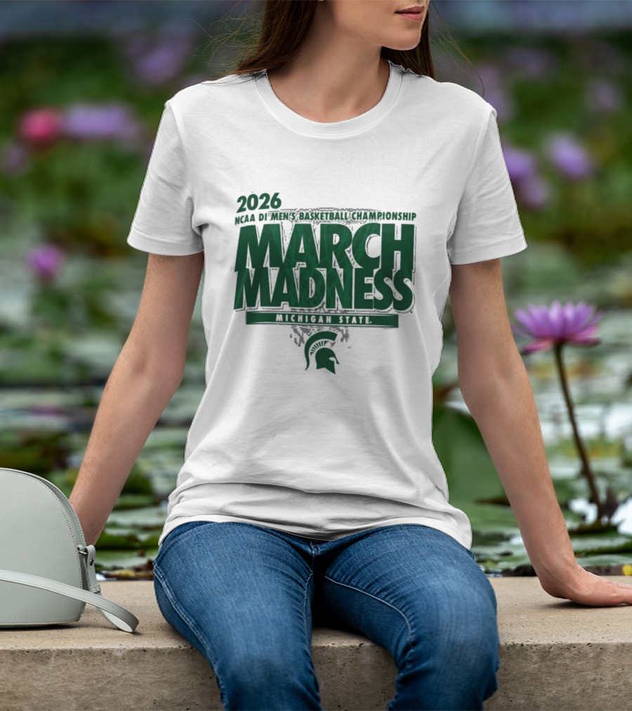 2026 NCAA DI Men's Basketball Championship March Madness Michigan State T-Shirt