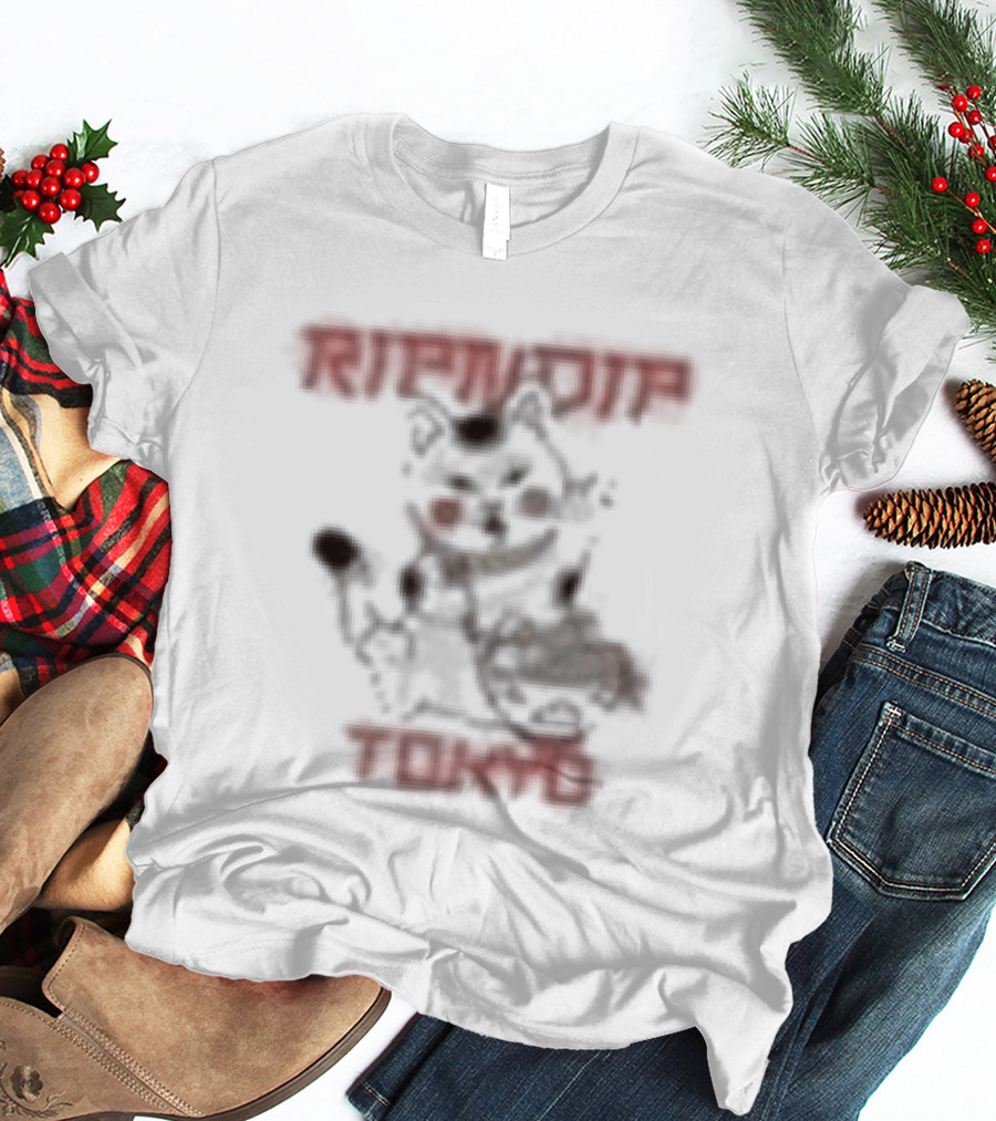 Ripndip Lucky Nerm Tokyo Japan Cat Sketch T-Shirt