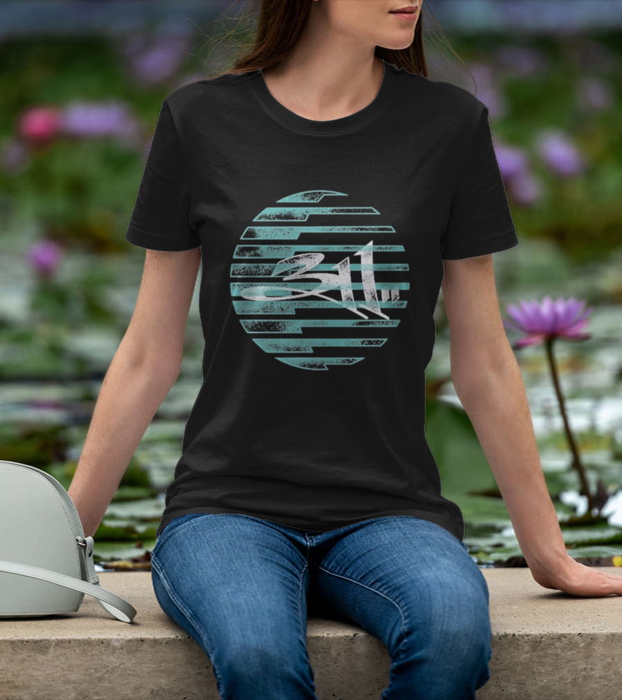 311 Striped Sun Sphere T-Shirt