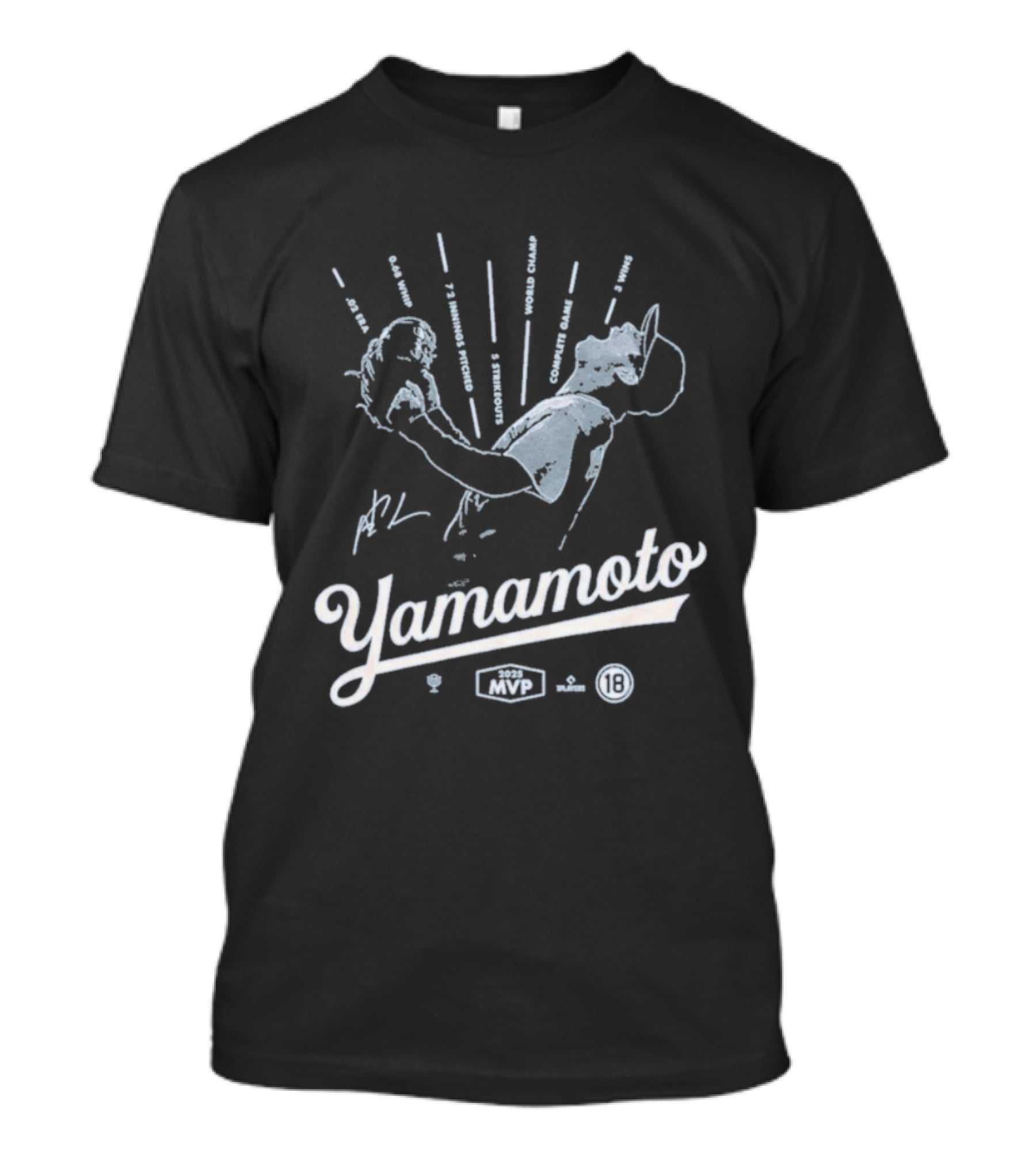 Yamamoto 2025 MVP Baseball Pitcher T-Shirt