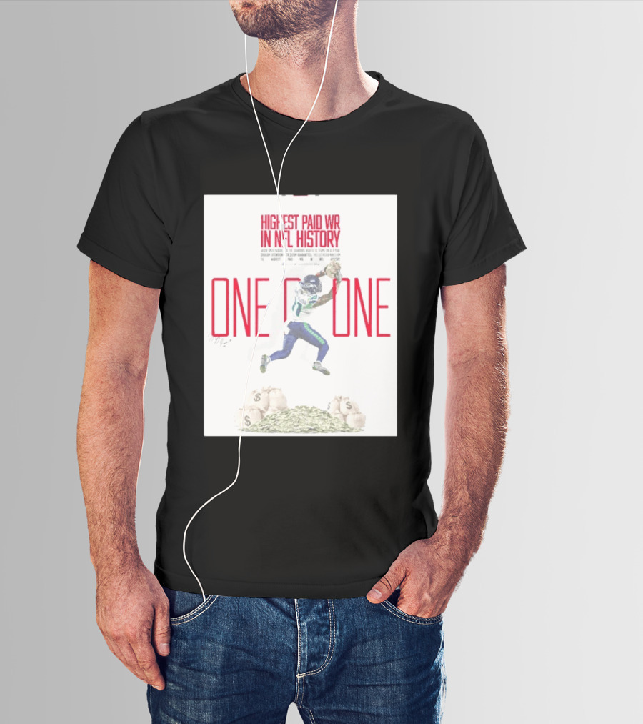 Jaxon Smith Njigba Seattle Seahawks One Of One Highest Paid WR In NFL History T-Shirt