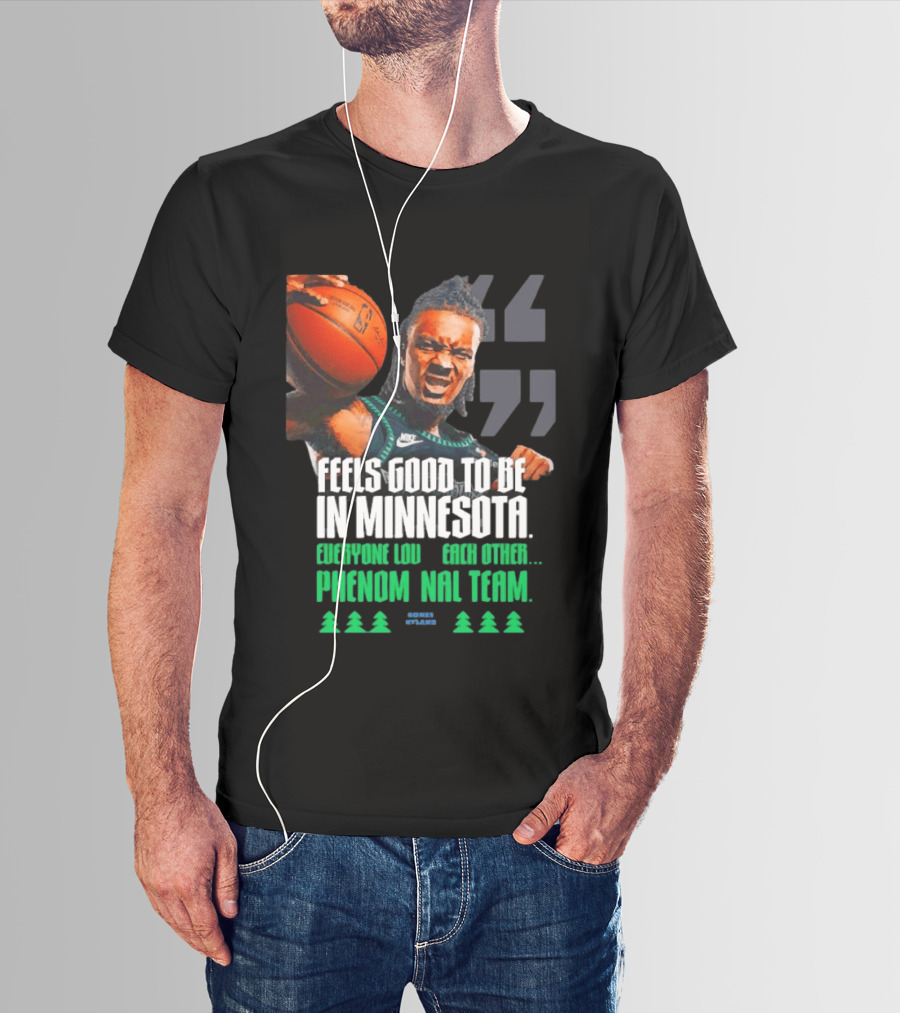 Bones Hyland Nike Basketball Minnesota Timberwolves Phenomenal Team T-Shirt