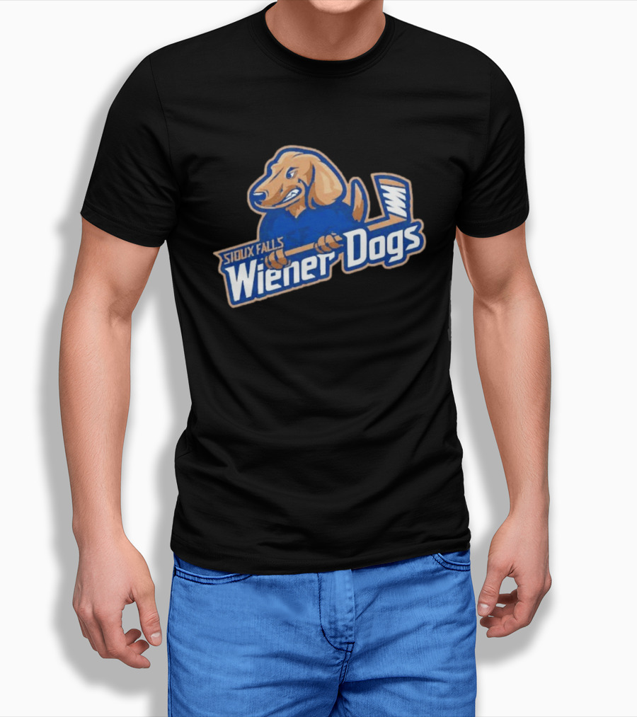 Sioux Falls Wiener Dogs Hockey Team Fighting Dog T-Shirt
