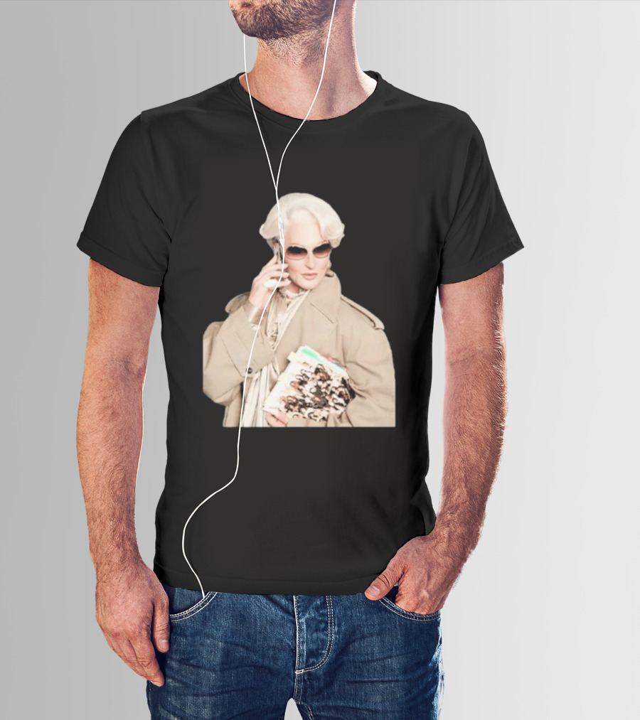 Miranda Priestly Iconic Fashion Boss With Sunglasses And Phone T-Shirt
