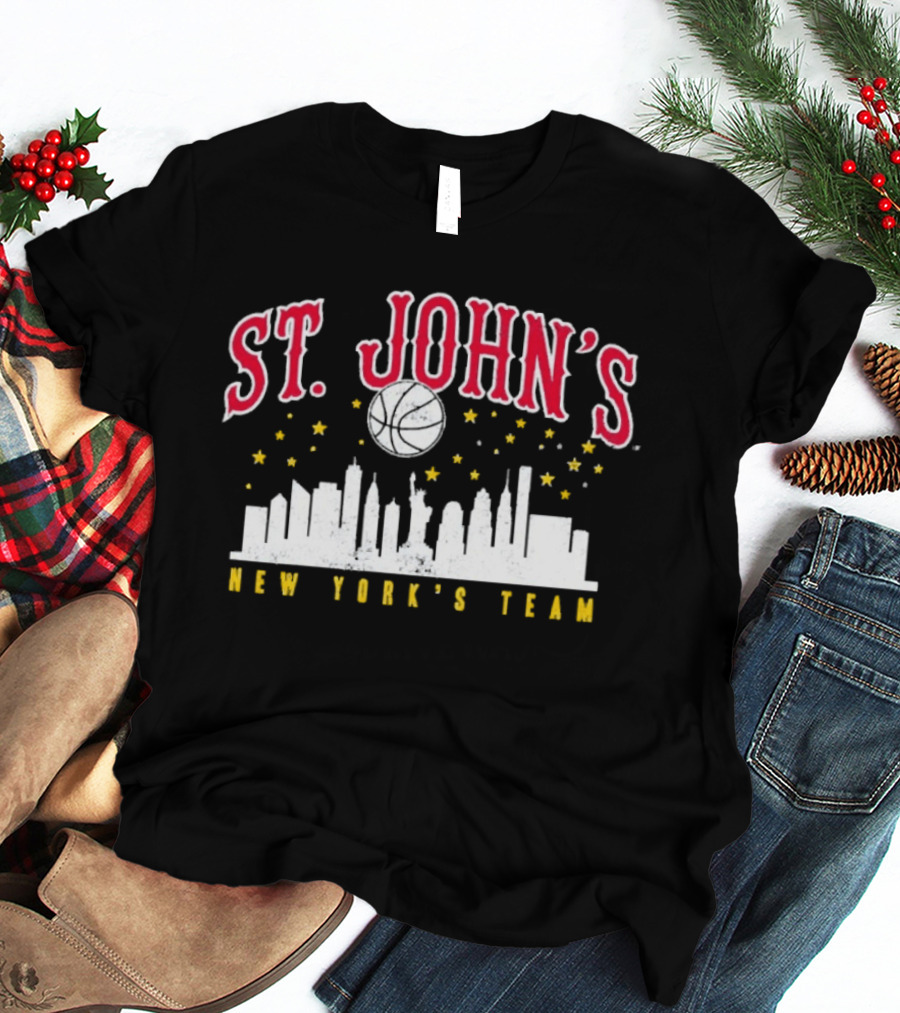 St. John's New York's Team Skyline Stars Moon T-Shirt