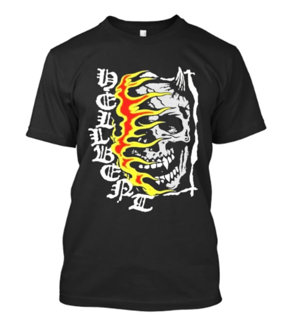 Hellbent No Face No Name Flaming Skull T-Shirt
