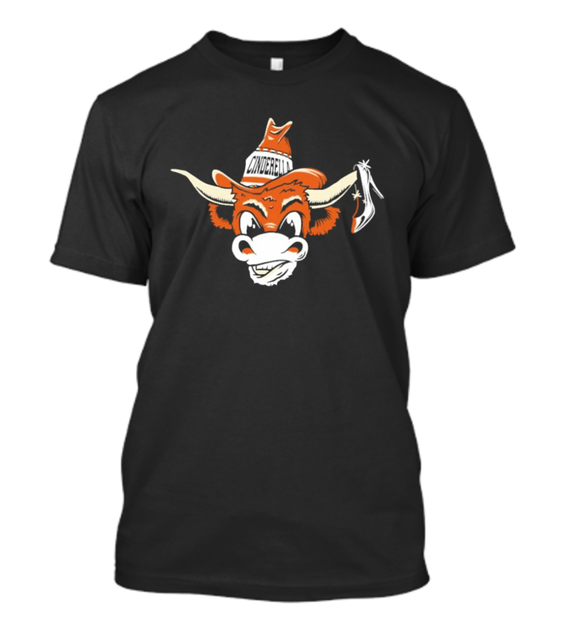 Texas Longhorns Cinderella Cowboy Hat High Heel T-Shirt