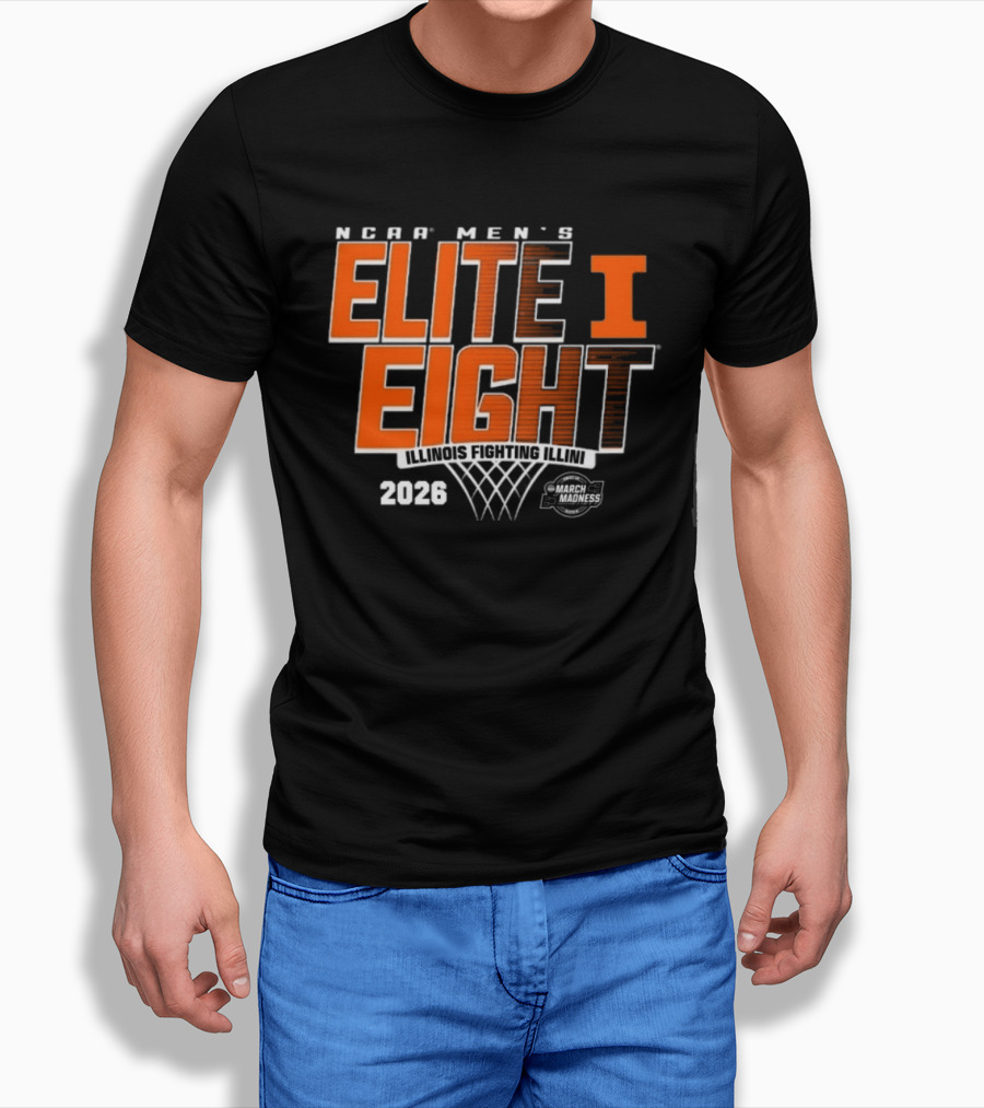 NCAA Men's Elite Eight 2026 Illinois Fighting Illini March Madness T-Shirt