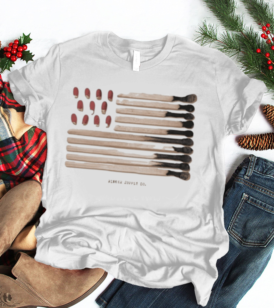 Noah Rinker Rinker Supply Co Matches American Flag T-Shirt