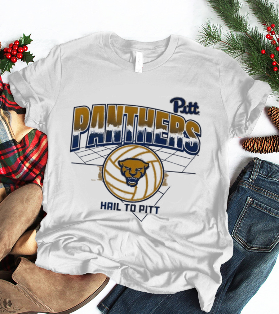 Pitt Panthers Volleyball Hail To Pitt Grid T-Shirt