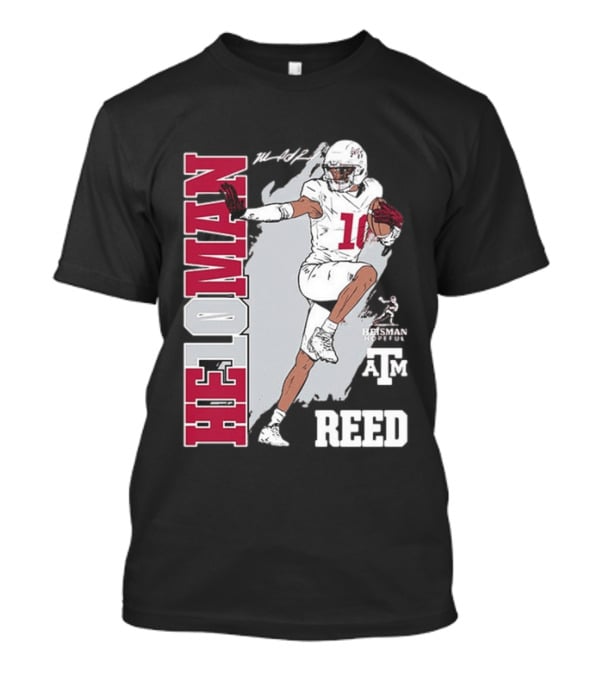 Marcel Reed Texas A&M Aggies Heloman Heisman Pose T-Shirt