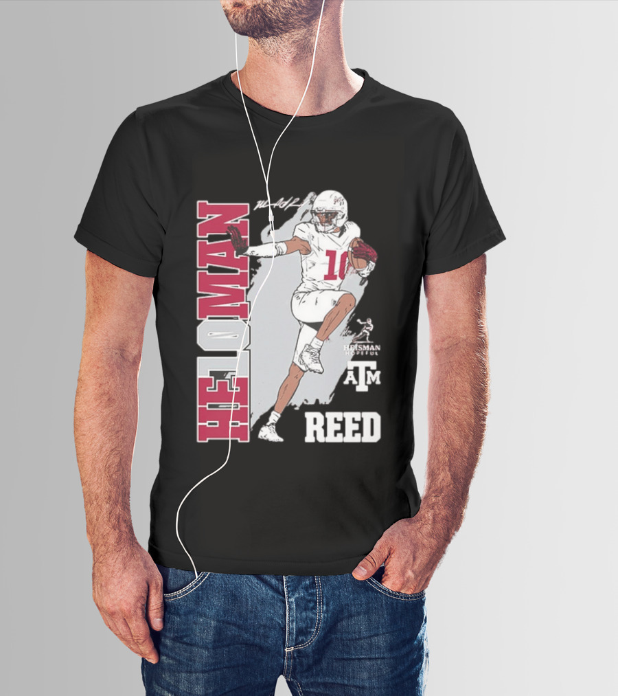 Marcel Reed Texas A&M Aggies Heloman Heisman Pose T-Shirt