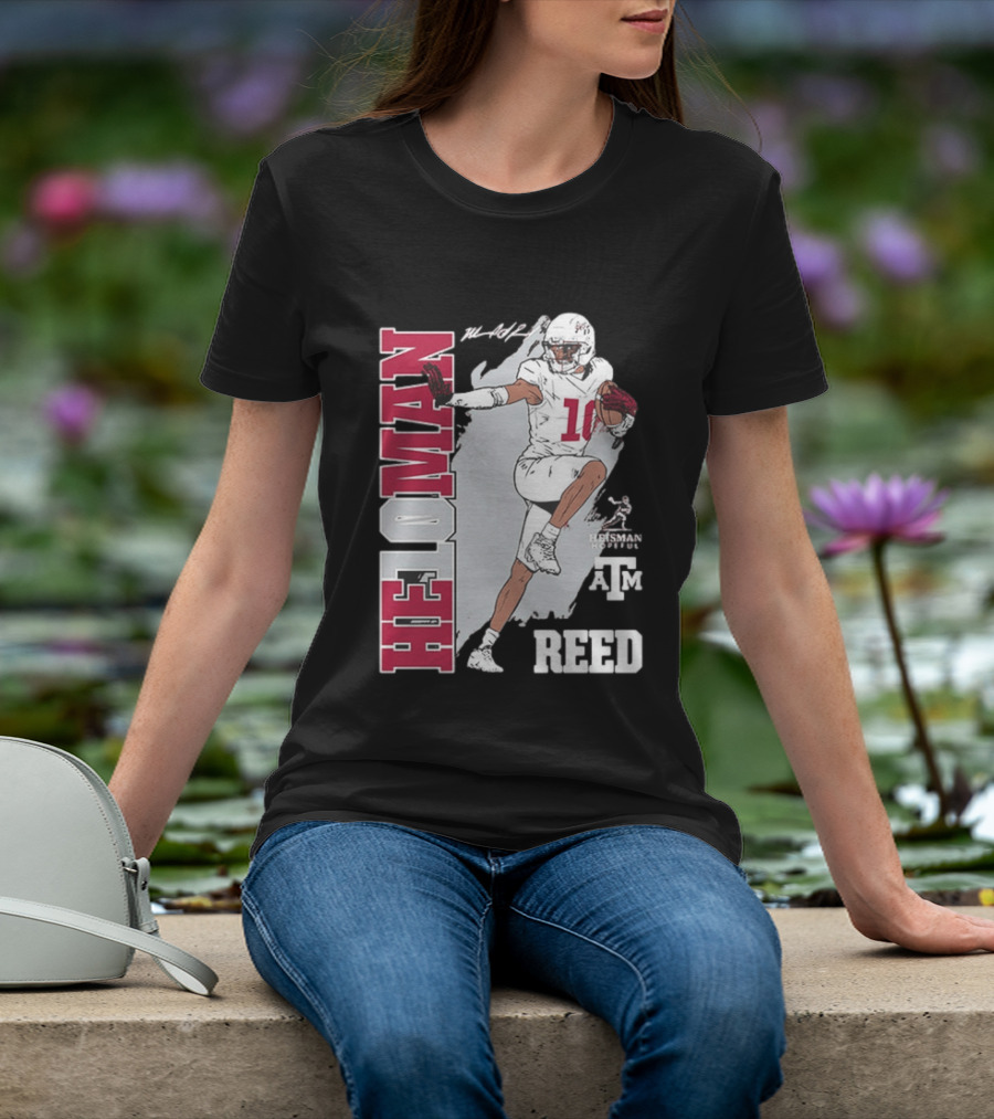 Marcel Reed Texas A&M Aggies Heloman Heisman Pose T-Shirt