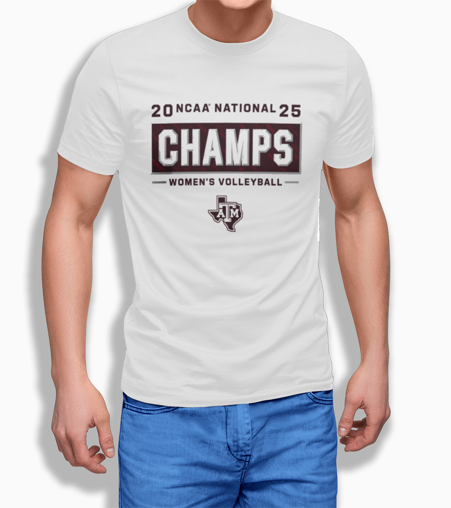 20 NCAA National 25 Champs Women's Volleyball Texas A&M T-Shirt