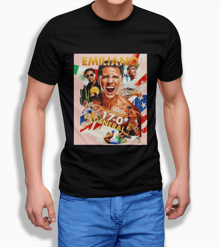Emiliano Vargas El General 17 0 Boxer The Vargas Dynasty 14 KOs T-Shirt