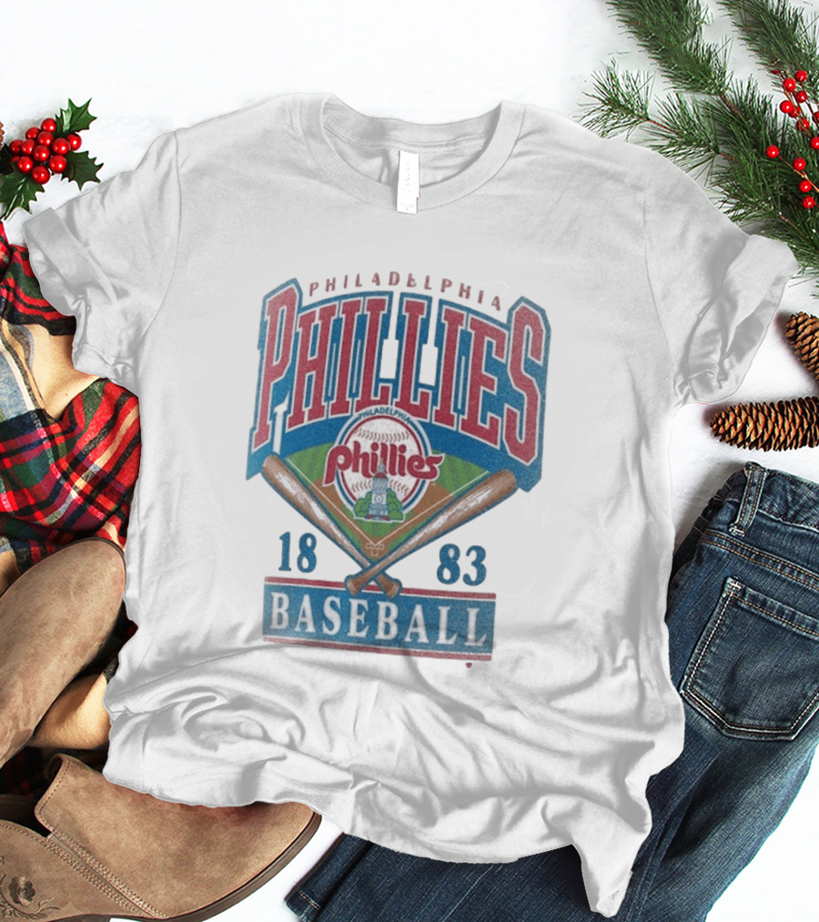 Philadelphia Phillies 1883 Baseball Vintage Style Big & Tall T-Shirt