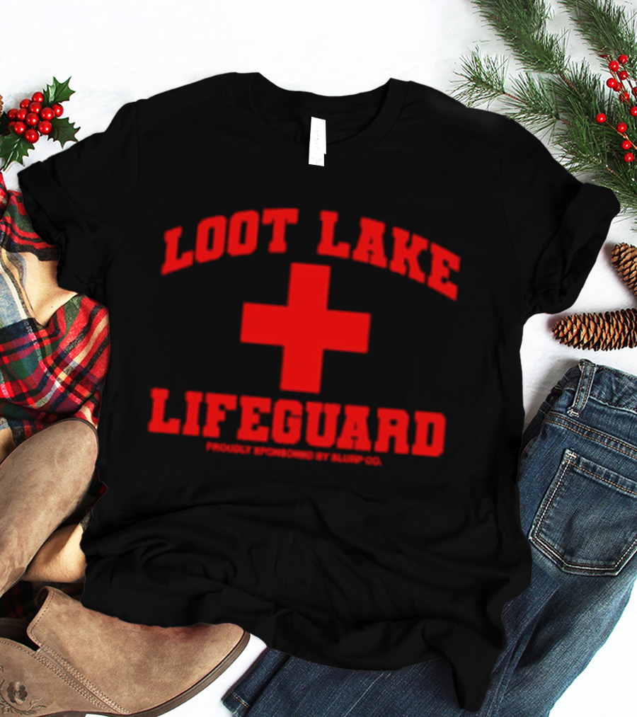 Loot Lake Lifeguard Red Cross Gaming T-Shirt